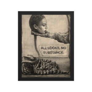 Framed photo paper poster
